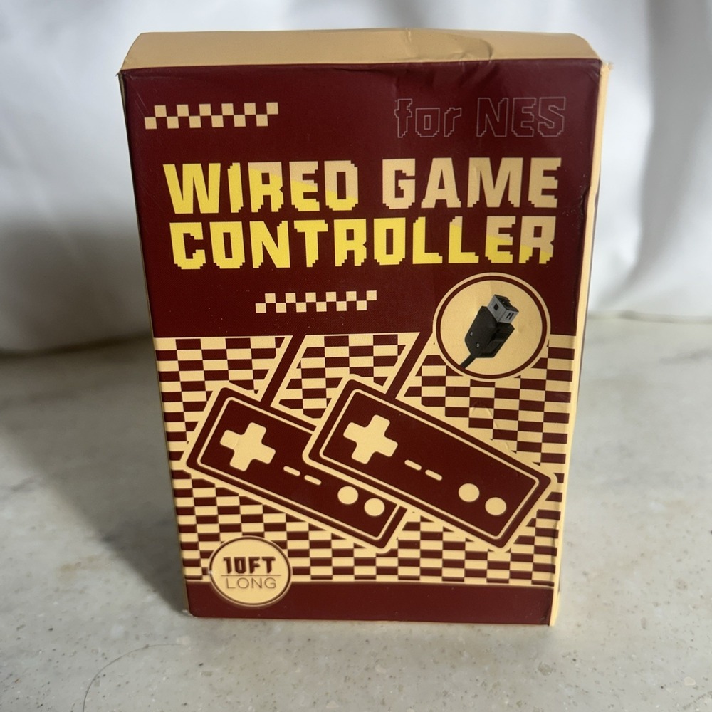 2 Pack Controller For NES-004 Original Nintendo NES Vintage Console Wired Gamepd